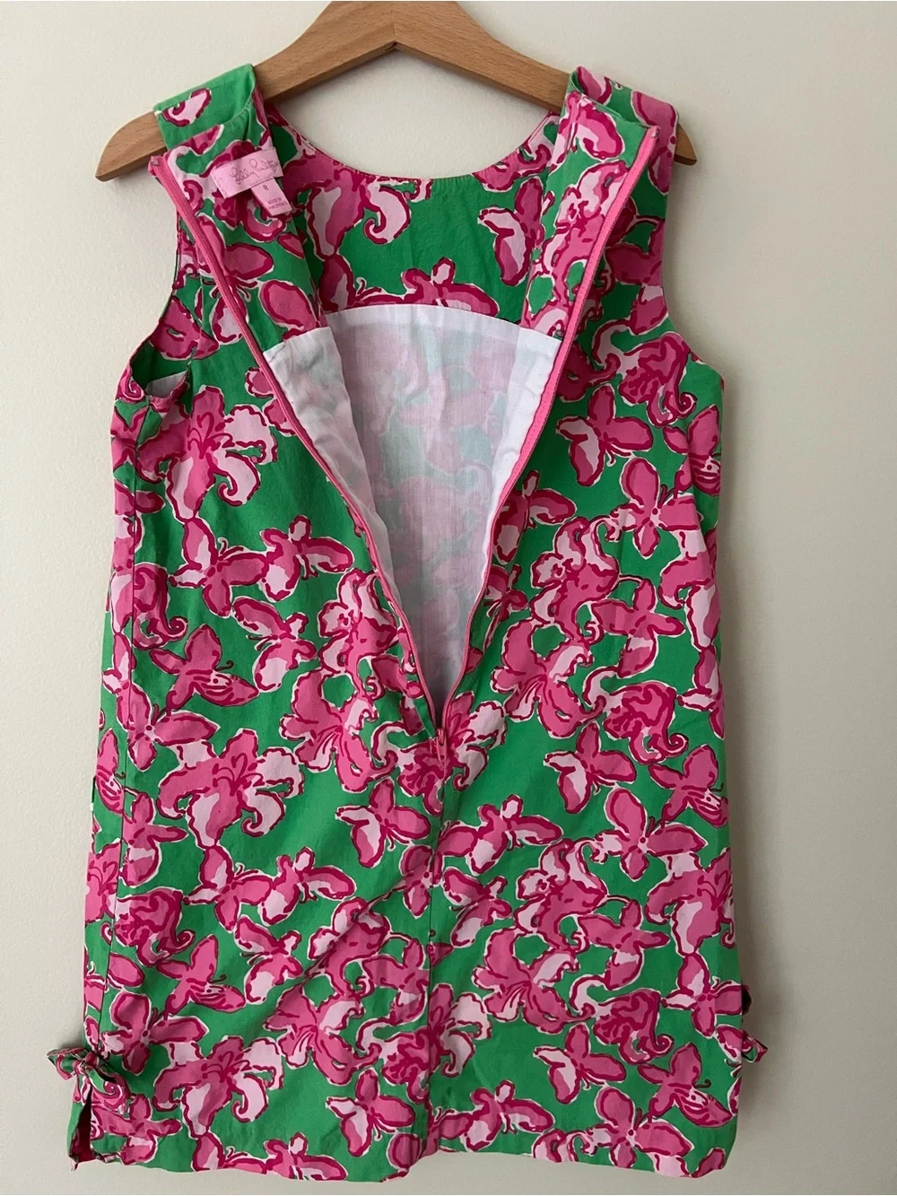 Lilly Pulitzer | Girls’ Pink & Green Butterfly Pattern Dress Size 8